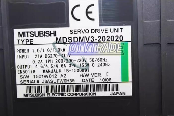 Модуль Mitsubishi Servo Driver MDS-DM-V3-202020 MDSDMV3-202020