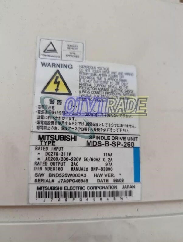Модуль MITSUBISHI SPINDLE DRIVE UNIT MDS-B-SP-260 MDSBSP260