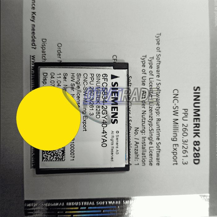 Модуль Siemens card 6FC5834-2GY40-4YA0 6FC5 834-2GY40-4YA0