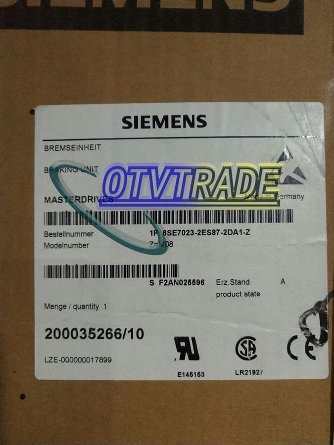 Модуль SIEMENS 6SE7023-2ES87-2DA1-Z Z M08