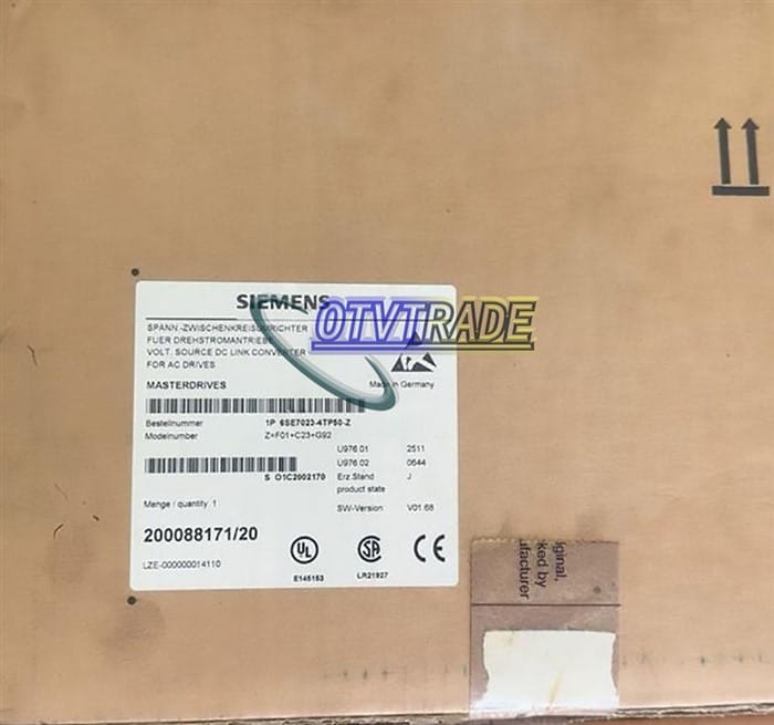 Модуль SIEMENS Main Drive 6SE7023-4TP50-Z Z F01+C23+G92