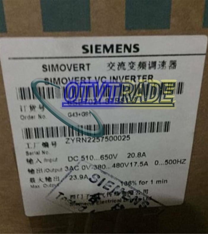 Модуль Siemens 6SE7021-8TB61-Z Z G43+G91