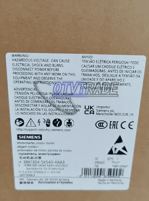 Модуль Siemens 3RK1304-5KS40-4AA3 3RK1 304-5KS40-4AA3 Motor Starter