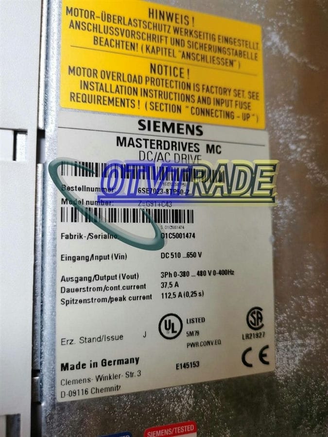 Модуль Siemens 6SE7023-8TP50-Z