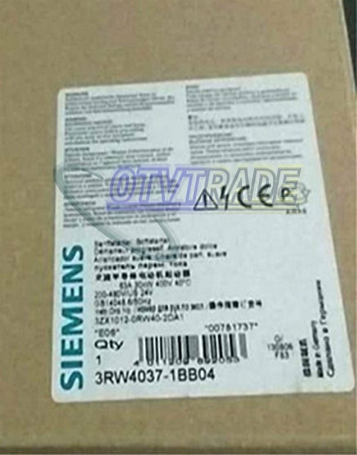 Модуль Siemens 3RW4037-1BB04 Soft Starter