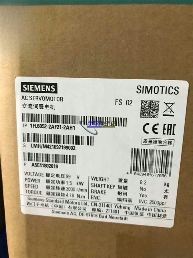 Модуль SIEMENS Servo Motor 1FL6052-2AF21-2AH1