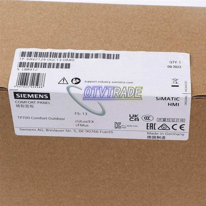 Модуль Siemens Touch Screen 6AV2 124-0GC13-0AX0 6AV2124-0GC13-0AX0