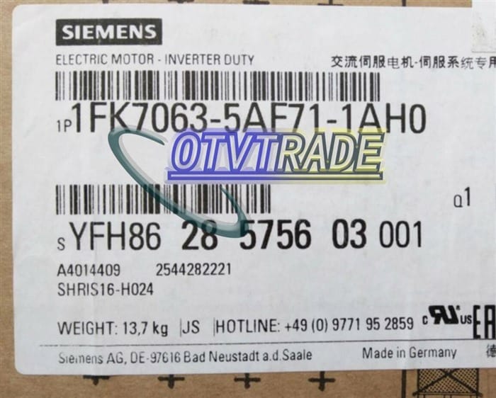 Модуль SIEMENS SERVO MOTOR 1FK7063-5AF71-1AH0