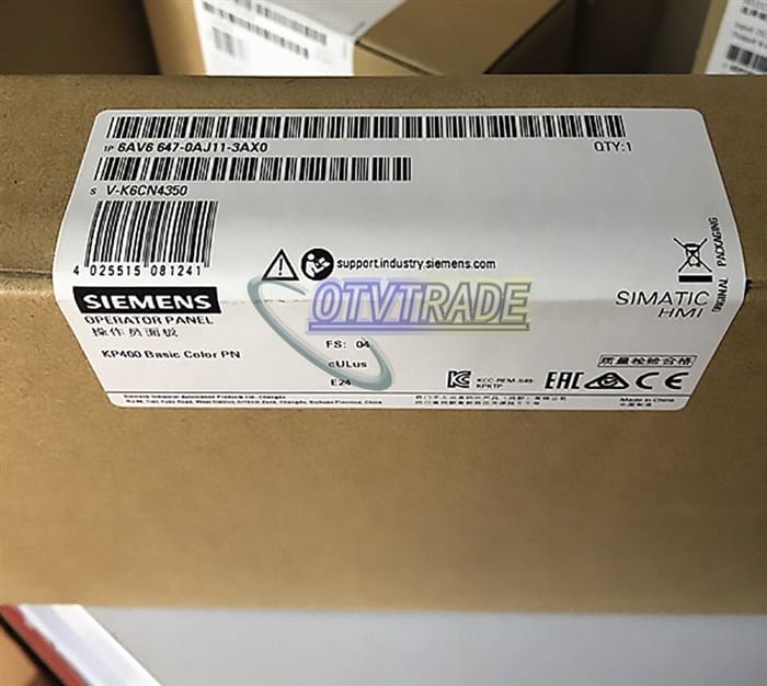 Модуль Siemens 4.3"HMI KP400 Panal 6AV6647-0AJ11-3AX0 6AV6 647-0AJ11-3AX0