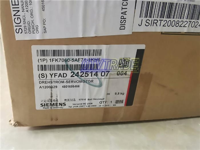 Модуль Siemens servo motor 1FK7060-5AF71-1KH5