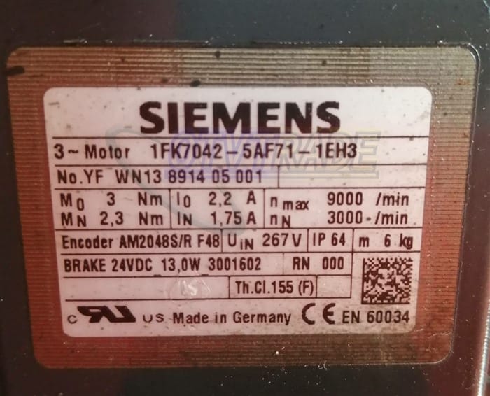 Модуль SIEMENS Servo Motor 1FK7042-5AF71-1EH3