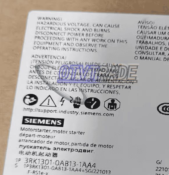 Модуль SIEMENS 3RK1301-0AB13-0AA4 3RK1 301-0AB13-0AA4 motor starter