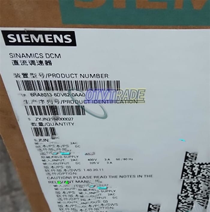 Модуль SIEMENS 6RA8013-6DV62-0AA0