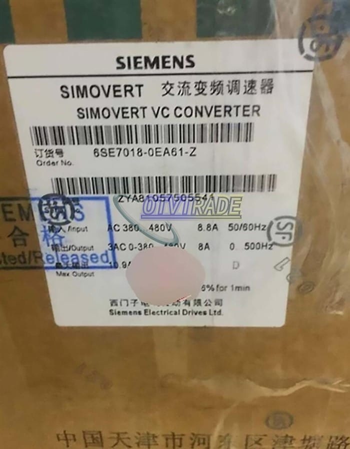 Модуль Siemens 3KW Inverter 6SE7018-0EA61-Z