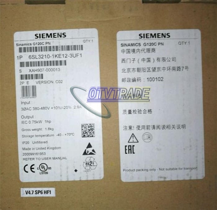 Модуль SIEMENS 6SL3210-1KE12-3UF1 6SL3 210-1KE12-3UF1