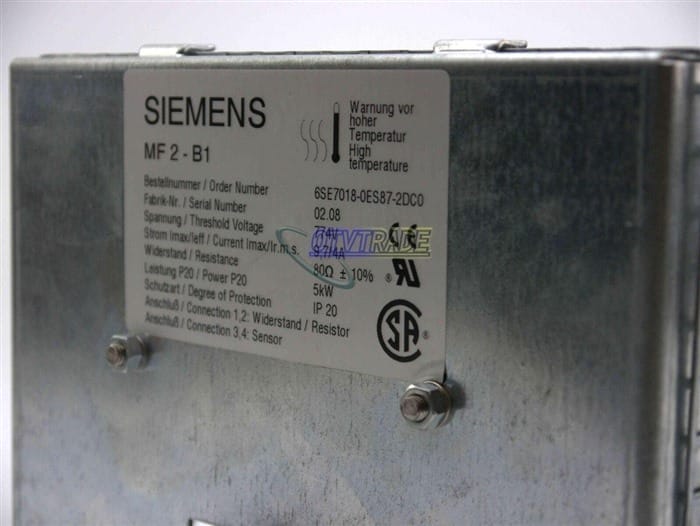 Модуль SIEMENS 6SE7018-0ES87-2DC0 Braking Resistor