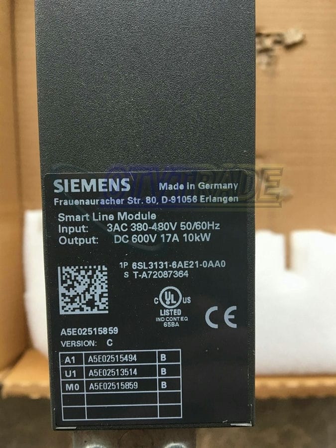 Модуль SIEMENS 6SL3131-6AE21-0AA0 6SL3 131-6AE21-0AA0