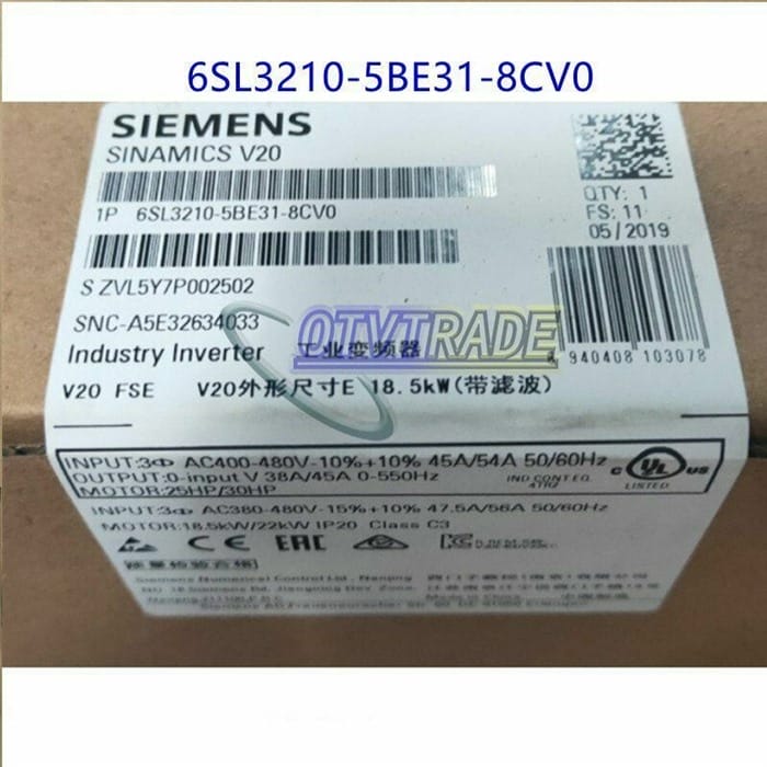 Модуль 6SL3210-5BE31-8CV0 6SL3 210-5BE31-8CV0 Siemens Convertor