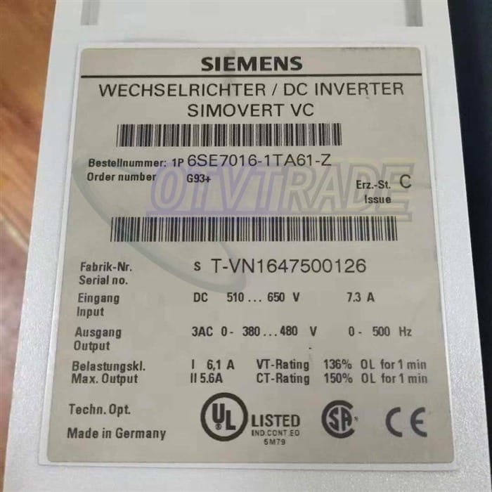Модуль Siemens 6SE7016-1TA61-Z 6SE7016-1TA61-Z