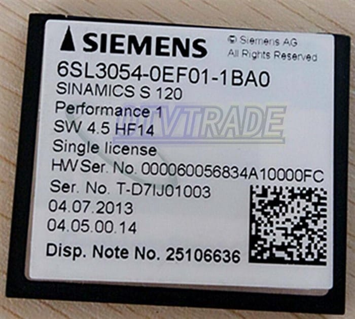 Модуль Siemens S120 CF card 6SL3054-0EF01-1BA0