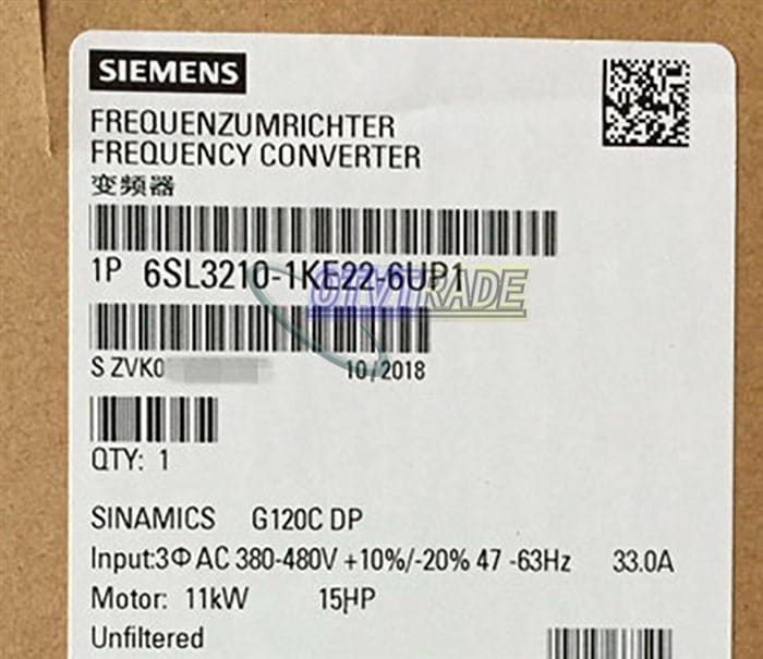 Модуль SIEMENS 6SL3210-1KE22-6UP1 6SL3 210-1KE22-6UP1