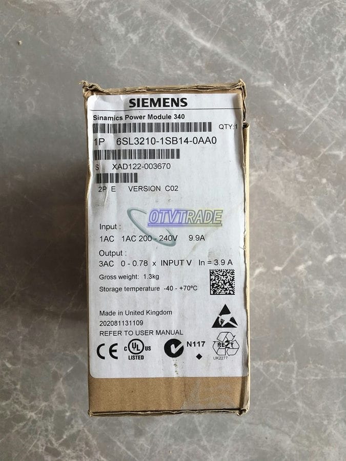 Модуль Siemens inverter power module 6SL3210-1SB14-0AA0 6SL3 210-1SB14-0AA0