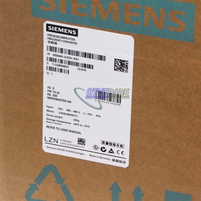 Модуль SIEMENS 6SE6440-2UD33-7EA1 6SE6 440-2UD33-7EA1