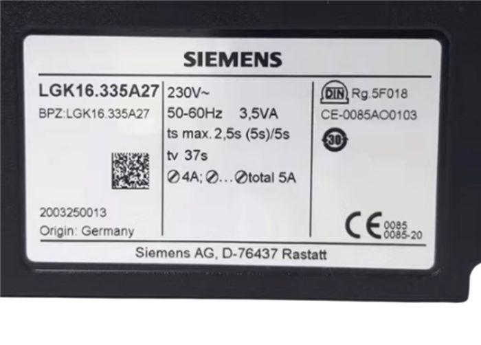 Модуль SIEMENS LGK16.335A27 Burner Control