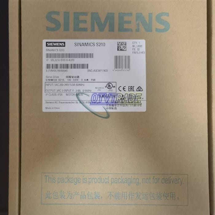 Модуль Siemens Servo Driver 6SL3210-5HB10-4UF0