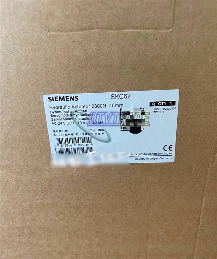 Модуль 1PIECE SIEMENS VALVE ACTUATOR SKC 62 SKC62