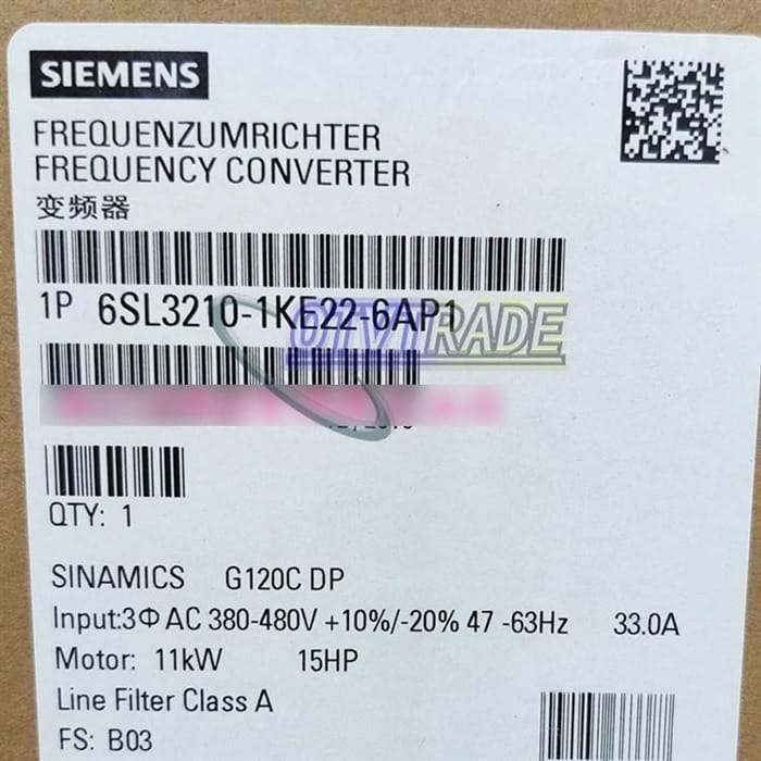 Модуль SIEMENS FREQUENCY CONVERTER 6SL3210-1KE22-6AP1 6SL3 210-1KE22-6AP1