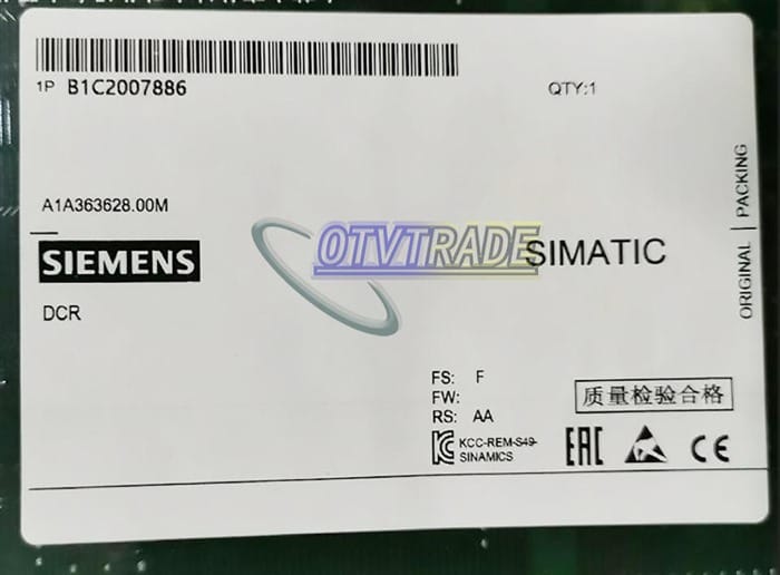 Модуль SIEMENS MAIN CONTROL BASE PLATE A1A363628.00M