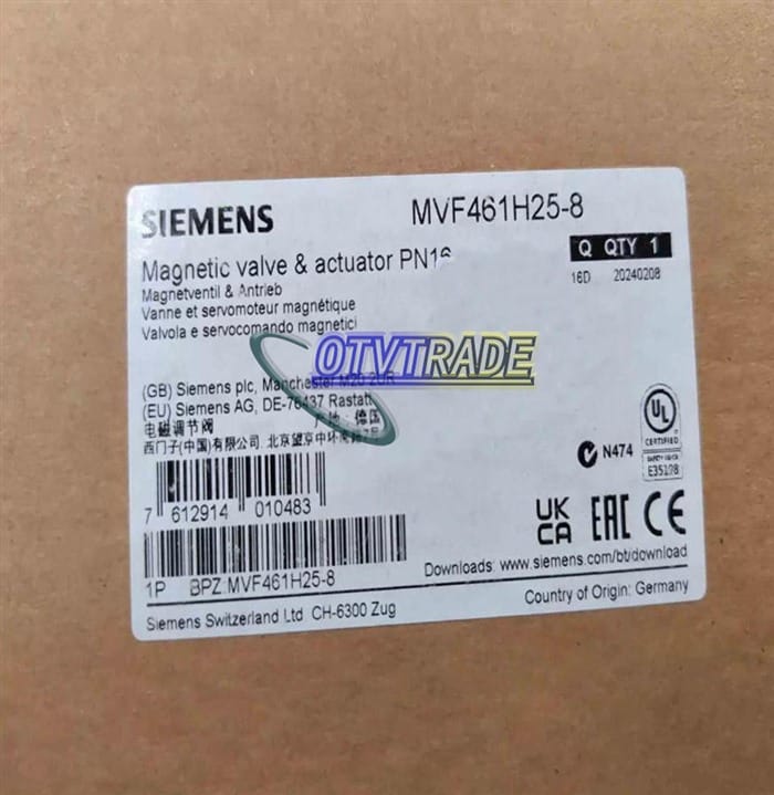 Модуль SIEMENS ELECTROMAGNETIC REGULATING VALVE MVF461H25-8