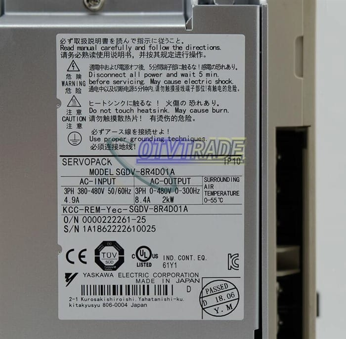Модуль Yaskawa Servo Drive SGDV-8R4D01A
