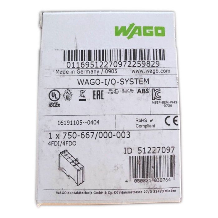 Модуль WAGO 750-667/000-003 Module Brand