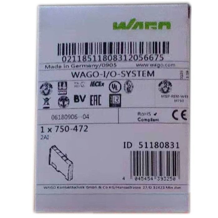 Модуль WAGO 750-472 2-channel analog input module