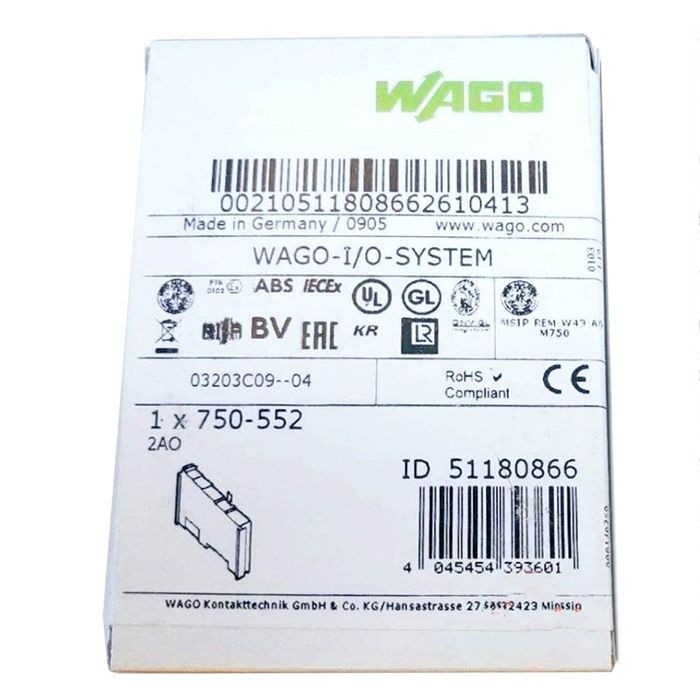 Модуль WAGO 750-552 2-channel analog output module
