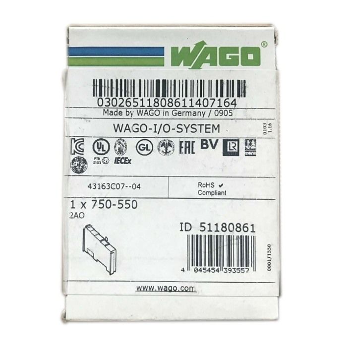 Модуль LISTING WAGO 750-550 2-Channel Analog Output PLC Module 750550