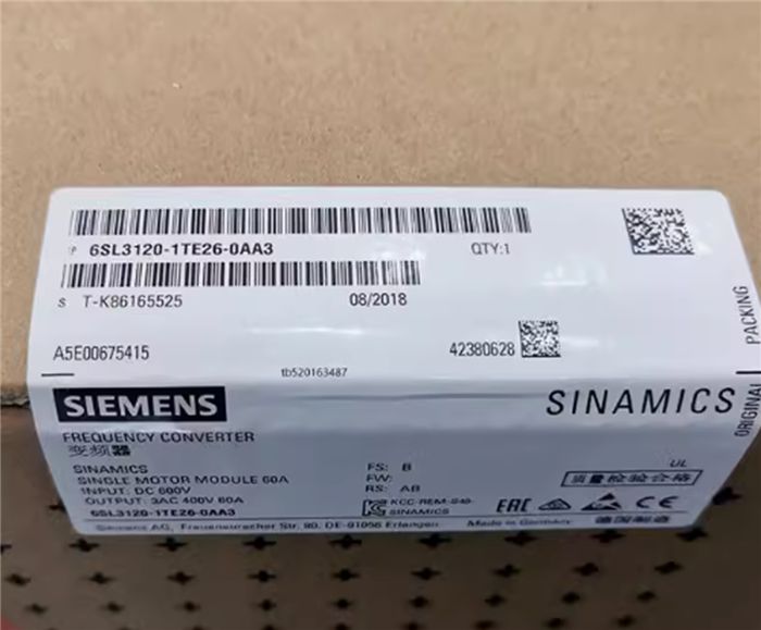 Модуль Siemens 6SL3120-1TE26-0AA3 Motor Module 6SL31201TE260AA3