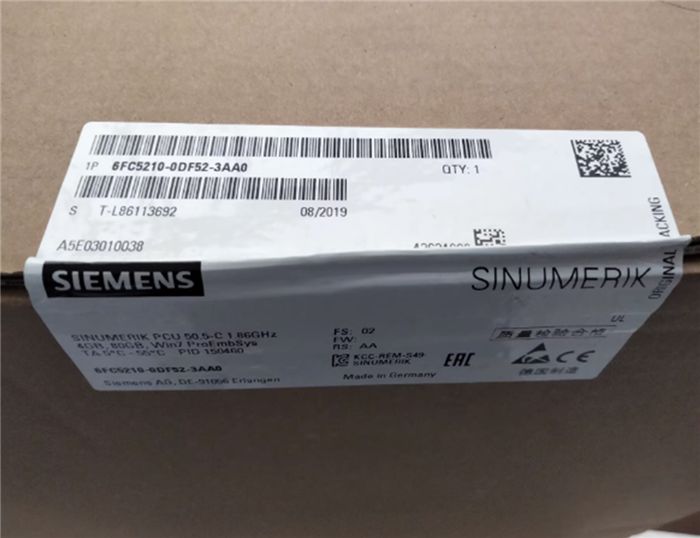 Модуль Siemens Sinumerik PCU 50.5-C 1.86GHz 6FC5210-0DF52-3AA0 TESTED MINT