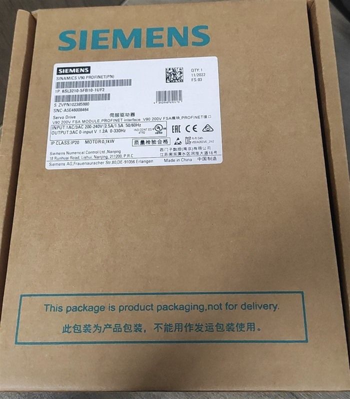 Модуль SIEMENS 6SL3210-5FB10-1UF2 Servo Motor