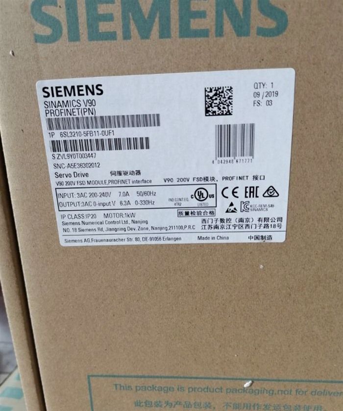 Модуль Siemens Sinamics V90 6SL3210-5FB11-0UF1