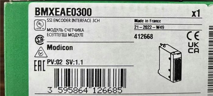 Модуль BMXEAE0300 SSI Encoder interface module