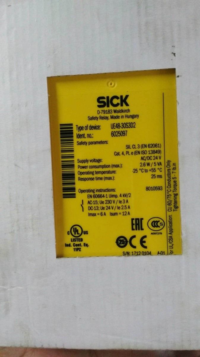 Модуль UE48-3OS3D2 SICK 6025097 Safety Relay