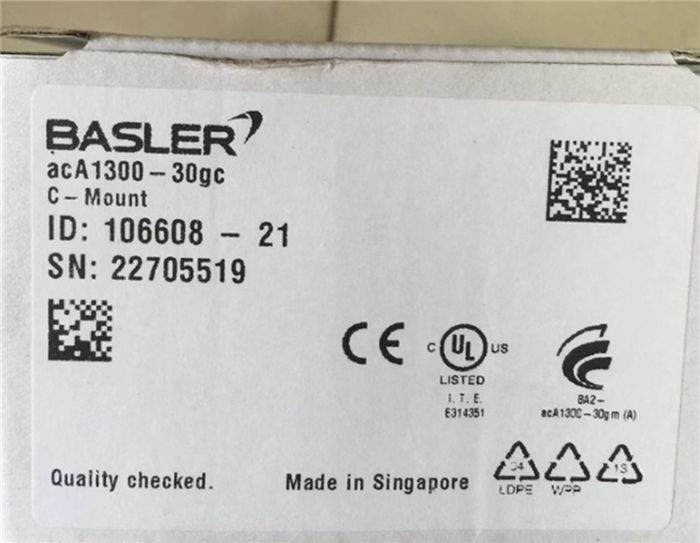 Модуль BASLER ACA1300-30GC Industrial Color CCD Camera