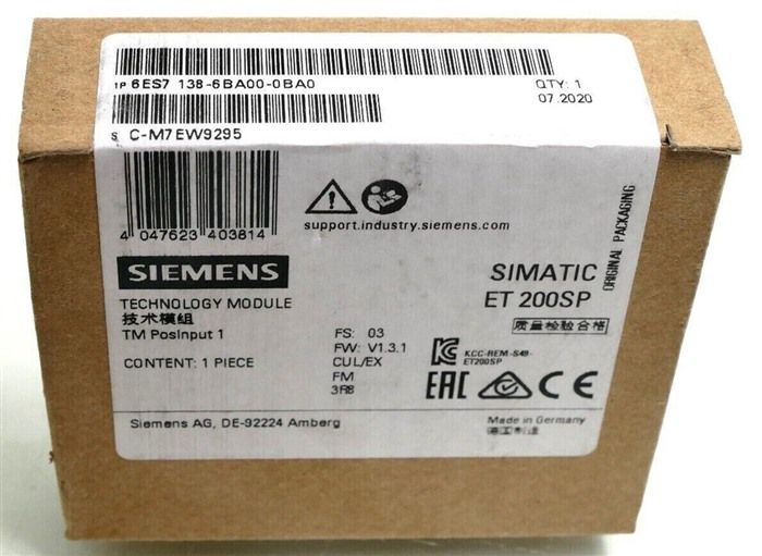 Модуль Siemens 6ES7138-6BA00-0BA0 6ES7 138-6BA00-0BA0 Input Module
