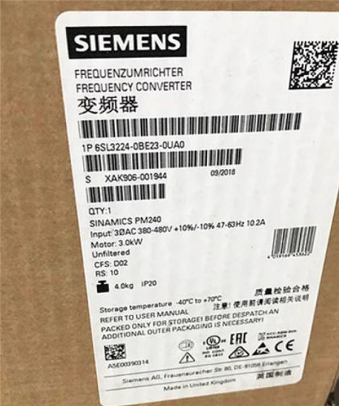 Модуль Siemens 6SL3224-0BE23-0UA0 6SL3 224-0BE23-0UA0
