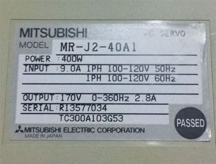 Модуль MITSUBISHI MR-J2-40A1 Servo Drive