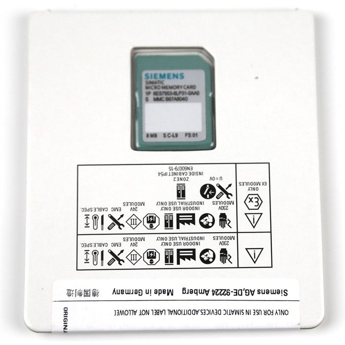 Модуль SIEMENS 6ES7 953-8LP31-0AA0 SIMATIC MMC Micro Memory Card