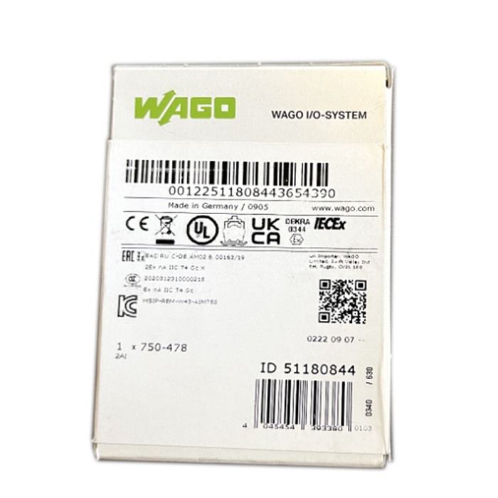 Модуль WAGO 750-478 2-channel analog input module